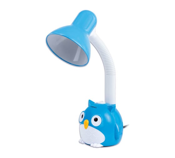 Изображение товара Настольный светильник SONNEN OU-603, на подставке, цоколь Е27, "Сова", синий, 236674