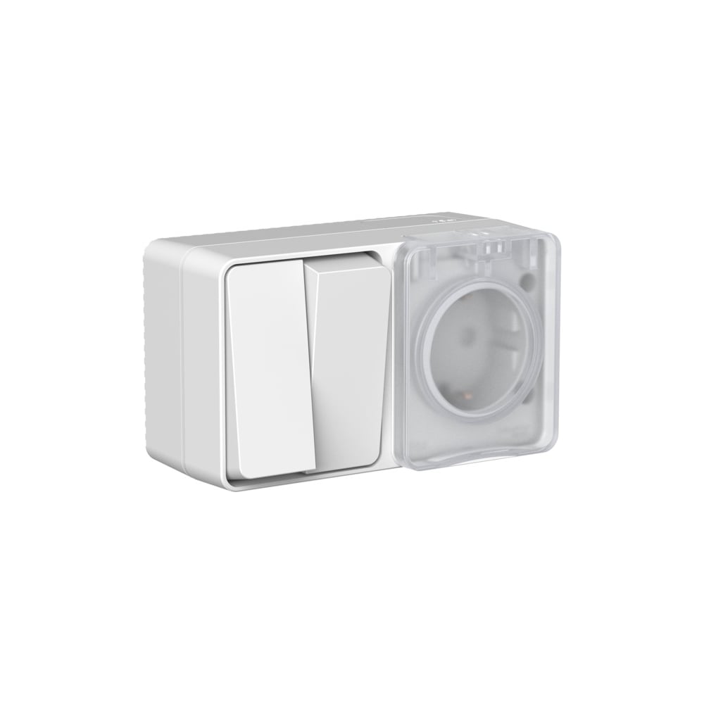 Изображение товара Блок Systeme Electric Atlasdesign profi IP54 с розеткой и выключателем