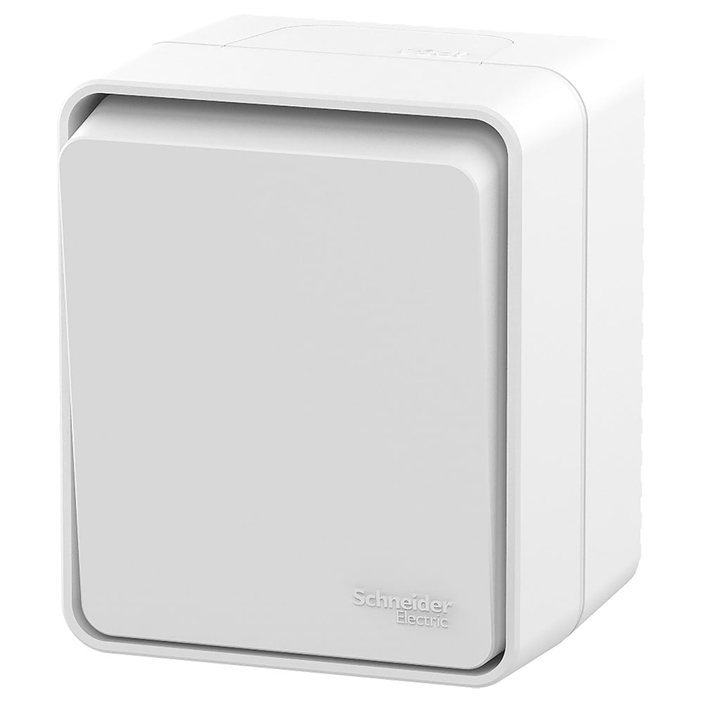 Изображение товара Выключатель 1-клавишный кнопочный Systeme Electric AtlasDesign Profi IP54, 10 АХ, открытой установки, Белый ATN540115 Изображение товара Выключатель 1-клавишный кнопочный Systeme Electric AtlasDesign Profi IP54, 10 АХ, открытой установки, Белый ATN540115