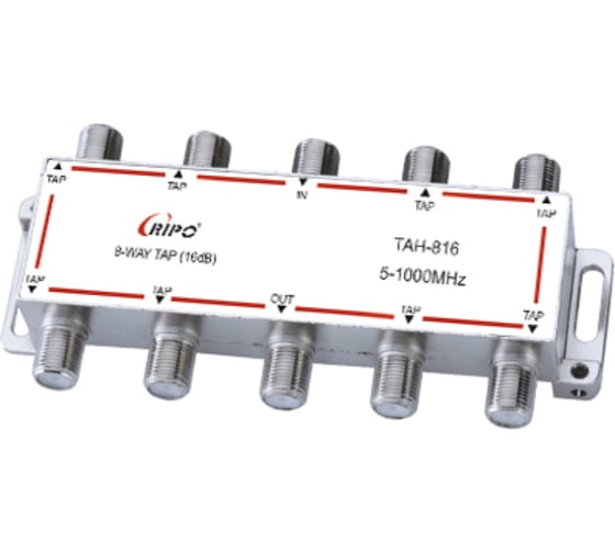 Изображение товара Ответвитель Ripo тан 816f (8x16db,5-1000мнz) 005-400151
