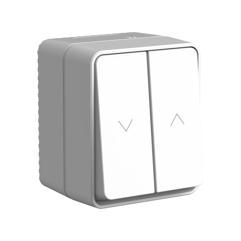 Изображение товара 2-клавишный выключатель для жалюзи Atlasdesign profi IP54 серый ATN543019