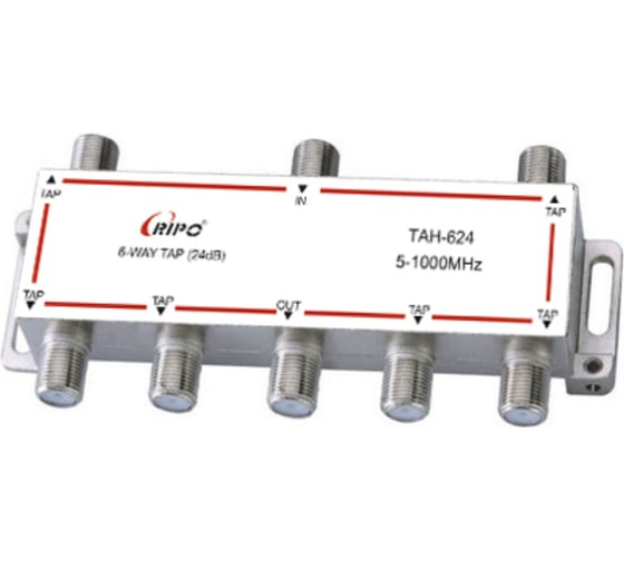 Изображение товара Ответвитель Ripo тан 624f (6x24db,5-1000мнz) 005-400149