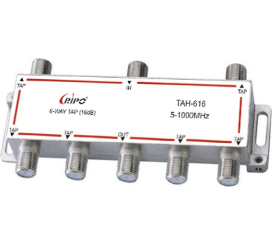 Изображение товара Ответвитель Ripo тан 616f (6x16db,5-1000мнz) 005-400147