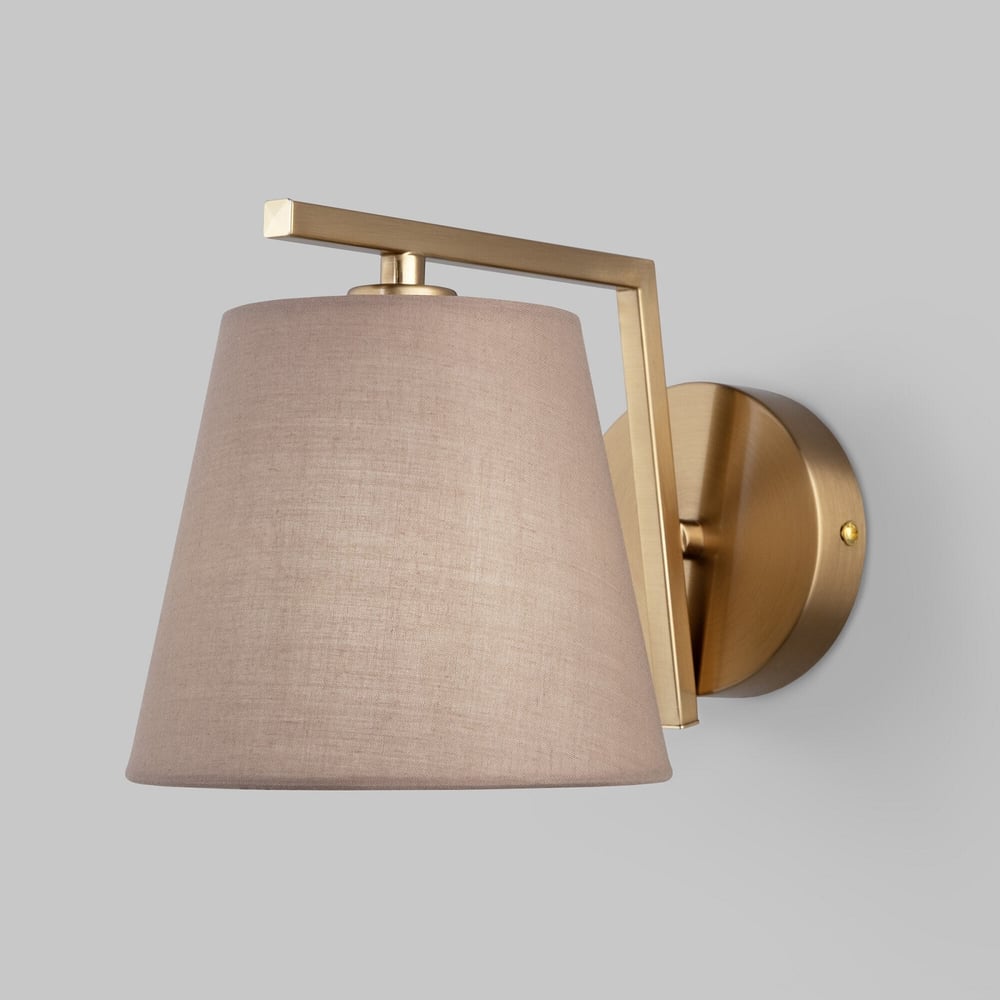 Изображение товара Настенный светильник Eurosvet 60149/1 классика латунь ткань без ламп и трансформатора