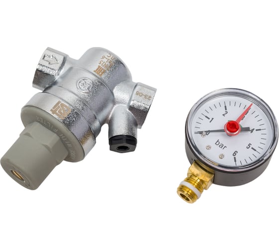Изображение товара Редуктор давления STI 1/2 с манометром (1-6 бар) ТТ000016405