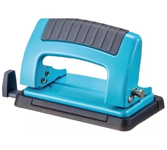 Изображение товара Дырокол KW-Trio Classic Mini 09065BLUE максимум 10 листов, металл, синий, отверстия 2, с линейкой 1955954