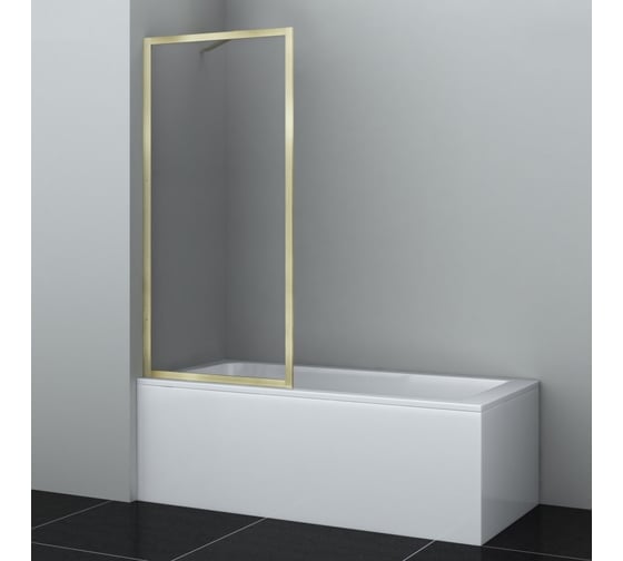 Изображение товара Стеклянная шторка с фиксатором WasserKraft Абенс (Abens) F 20W01-80BG