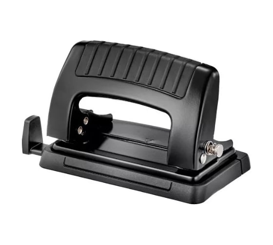 Изображение товара Дырокол KW-Trio Classic Mini 09065BLACK максимум 10 листов, металл, черный, отверстия 2, с линейкой 1955952
