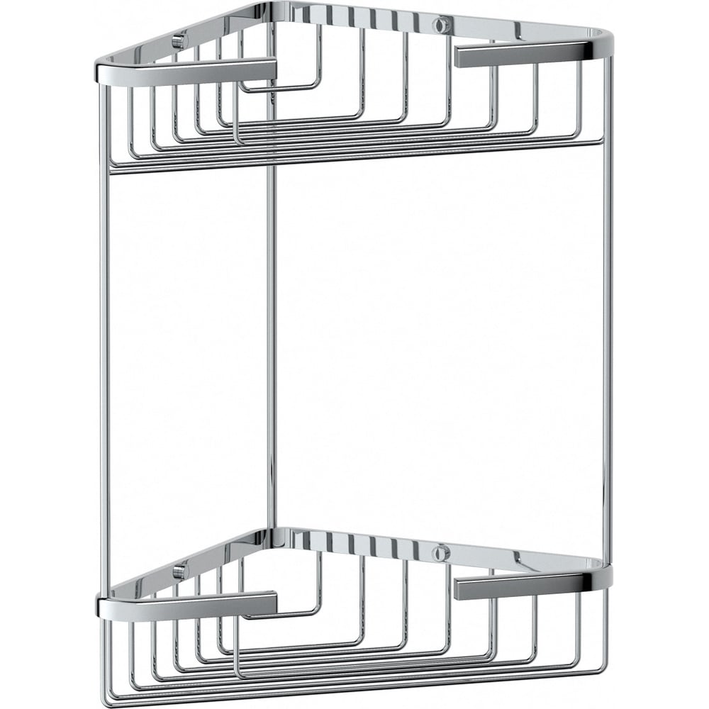Изображение товара Полочка-решетка угловая Artwelle 2-ярусная хром 20 см