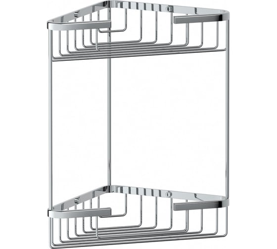 Изображение товара Полочка-решетка угловая Artwelle 2-х ярусная, 20 см, хром 4129