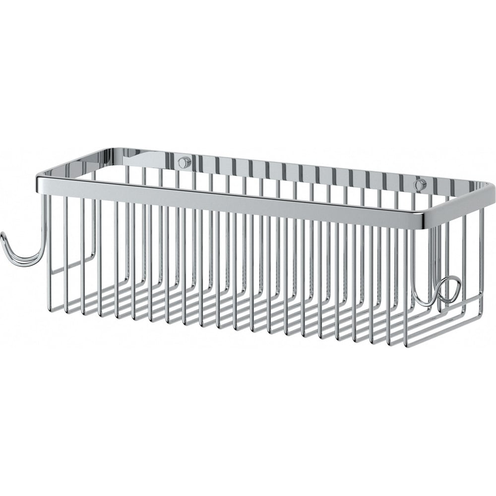 Изображение товара Полочка-решетка с крючками Artwelle 30 см хром для ванной и кухни