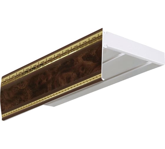 Изображение товара Карниз Эскар эконом+ в сборе 3-х рядный, антик мрамор 3,5 м, 533430350