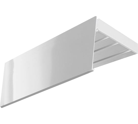 Изображение товара Карниз Эскар эконом+ в сборе 3-х рядный, белый глянец, 7 см, 3,0 м, 772420300