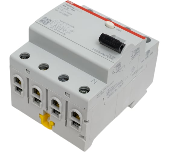 Изображение товара Выключатель дифференциального тока ABB 4 модуля FH204 AC-63/0,1 2CSF204006R2630