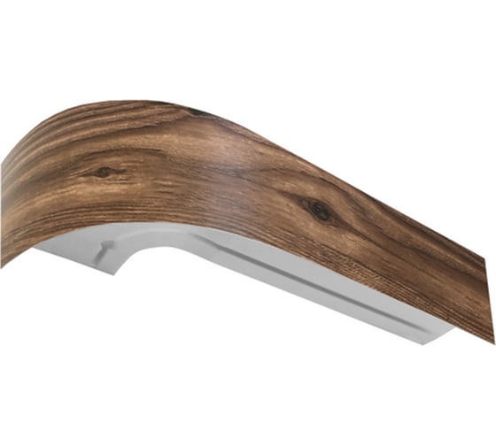 Изображение товара Карниз Эскар классика в сборе 3-х рядный, ясень шимо темный, 5 см, 3,5 м, 722430350