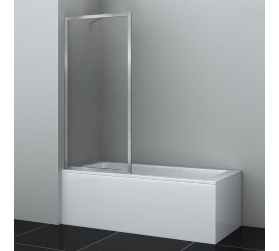 Изображение товара Стеклянная шторка WasserKraft Abens 20w01-80 brushed nickel fixed 20W01-80BN