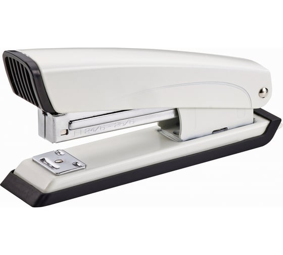 Изображение товара Степлер KW-Trio 055C4WHITE 24/6 26/6, 20 листов, встроенный антистеплер, белый, 100 скоб, металл/пластик 1954928