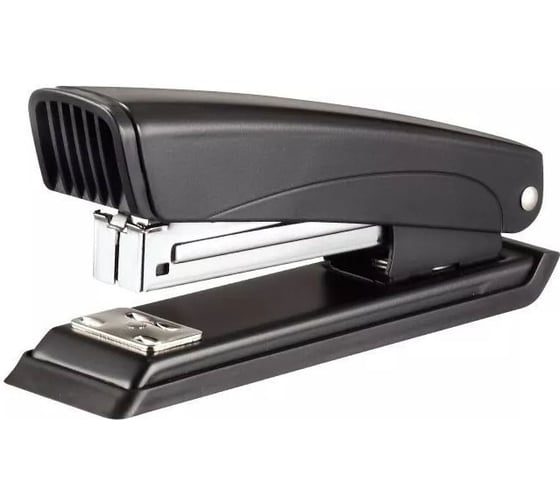 Изображение товара Степлер KW-Trio 055C4BLACK 24/6 26/6, 20 листов, встроенный антистеплер, черный, 100 скоб, металл/пластик 1954952