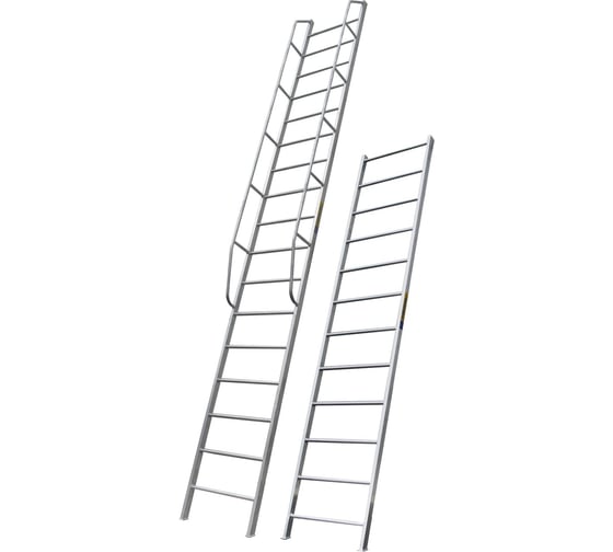 Изображение товара Лестница MEGAL односекционная приставная - ЛПА - 5x0,75 съемные поручни 320250