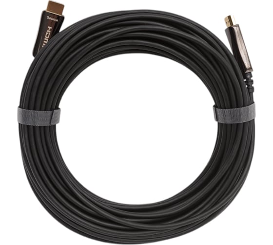 Изображение товара Кабель аудио-видео DIGMA HDMI 2.0 AOC HDMI (m)/HDMI (m) 20м. позолоч.конт. черный (BHP AOC 2.0-20) 1196930