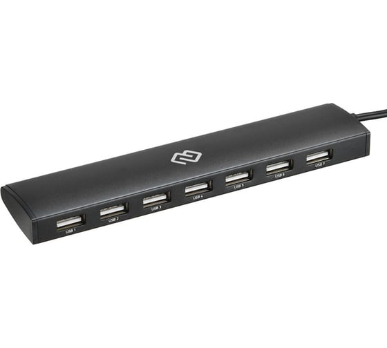 Изображение товара Разветвитель DIGMA USB-C HUB-7U2.0-UC-B 7порт. черный 1088656