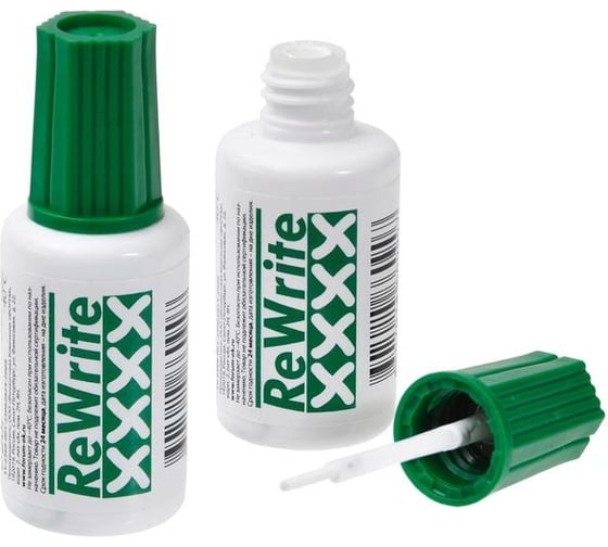 Изображение товара Корректирующая жидкость ООО Комус 20 мл, на быстросохнущей основе, rewrite 537014 1124129