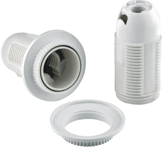 Изображение товара Патрон duwi E14 люстровый, с кольцом, белый 24524 7