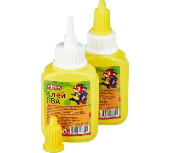 Изображение товара Школьный клей-пва №1 School лисята, 45 г 744223
