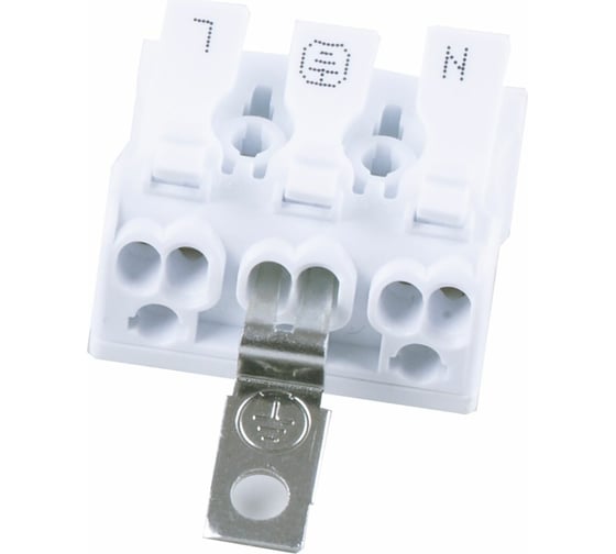 Изображение товара Монтажные пружинные клеммы STEKKER для подключения фазных проводников, 3 полюса, 3 контактные группы (3 ввода, 3 вывода на полюс), LD294-5103 32736