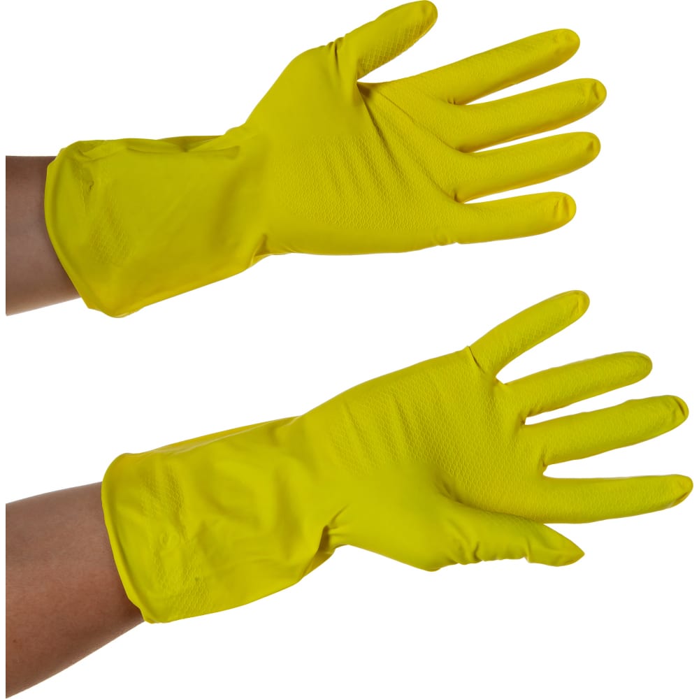 Хозяйственные резиновые перчатки AVIORA перчатки хозяйственные резина m york роза арома 092380