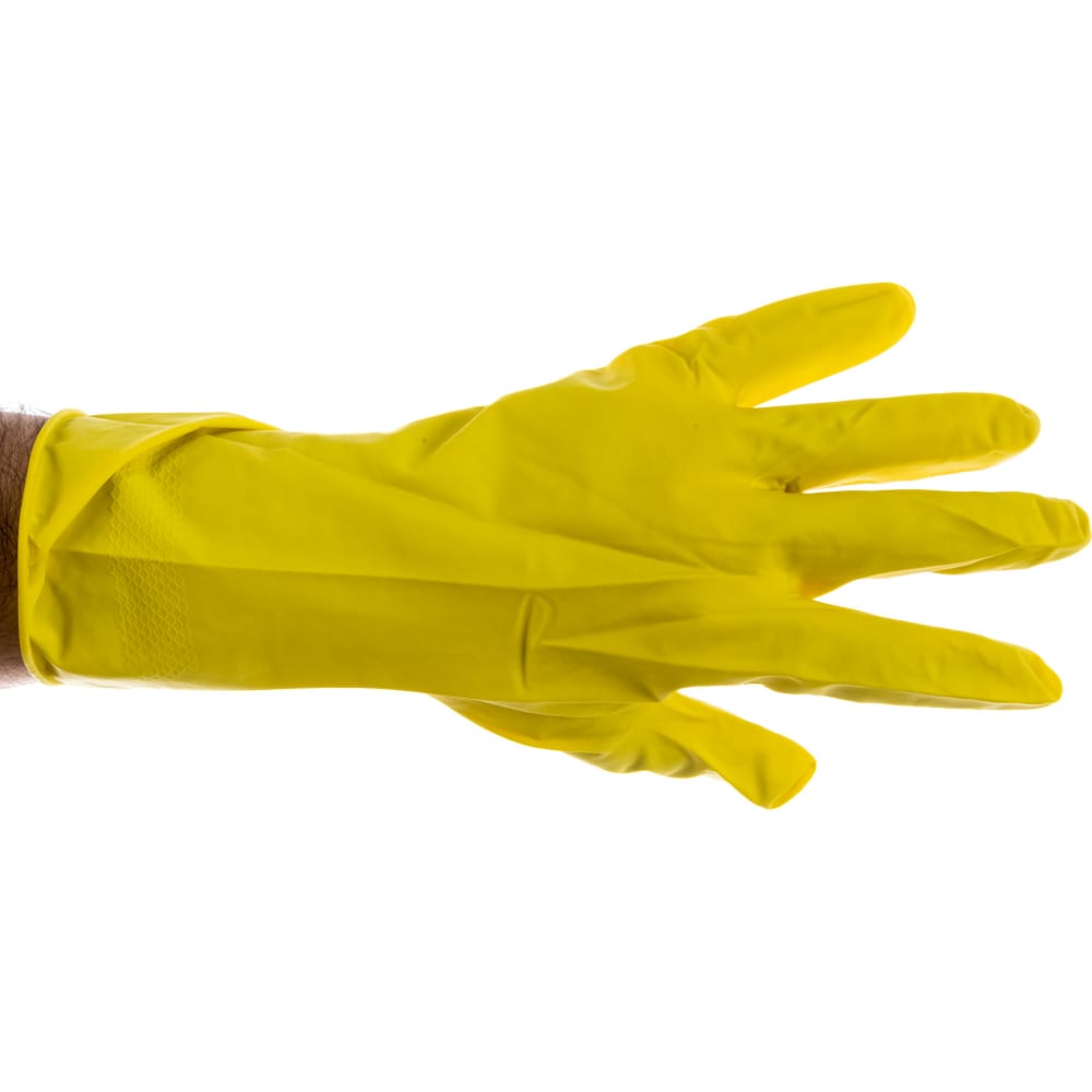 Хозяйственные резиновые перчатки AVIORA перчатки хозяйственные резина хлопковое напыление xl grifon color 303 504
