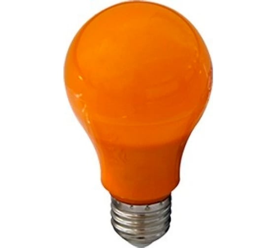 Изображение товара Светодиодная лампа Ecola Classic led color 12,0w, a60, 220v, e27, orange, оранжевая, 360, композит, 110x60 K7CY12ELY