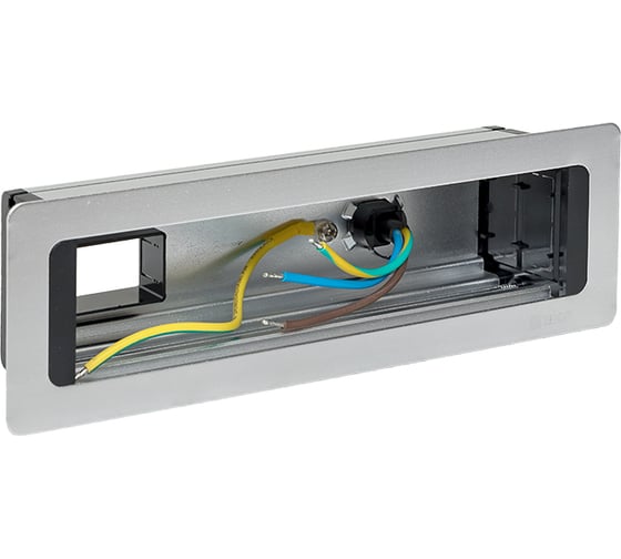 Изображение товара Встраиваемый настольный розеточный блок EKF 8 модулей, C-Line cl-vnbin-8-s