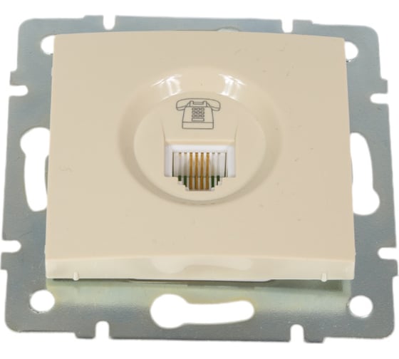 Изображение товара Телефонная розетка LEZARD KARINA евро крем 707-0388-137