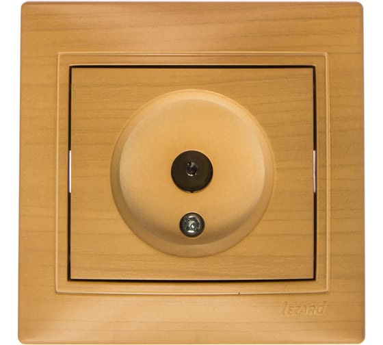 Изображение товара Телевизионная розетка LEZARD MIRA проходная ясень 701-4747-129