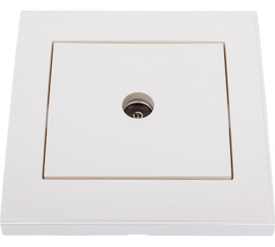 Изображение товара Телевизионная розетка LEZARD RAIN оконечная жемчужно-белый металлик 703-3030-130