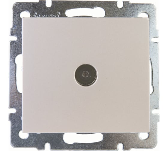 Изображение товара Телевизионная розетка LEZARD RAIN проходная жемчужно-белый перламутр 703-3088-129