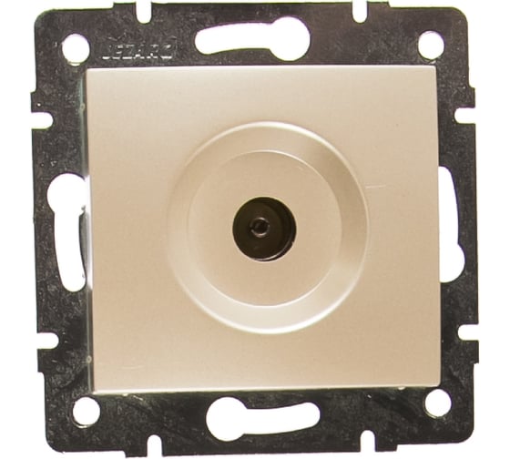 Изображение товара Телевизионная розетка LEZARD KARINA проходная жемчужно-белый перламутр 707-3088-129