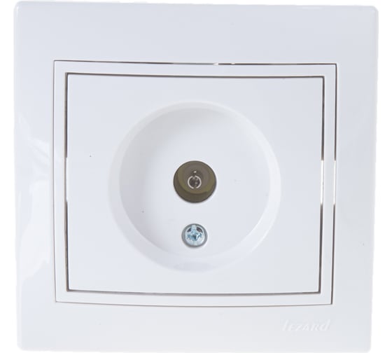 Изображение товара Телевизионная розетка LEZARD MIRA оконечная белый с белой вставкой 701-0202-130
