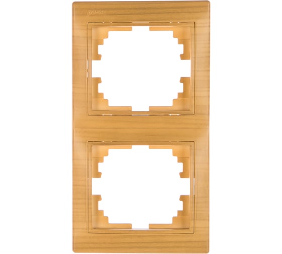 Изображение товара Двойная вертикальная рамка LEZARD MIRA ясень 701-4700-152