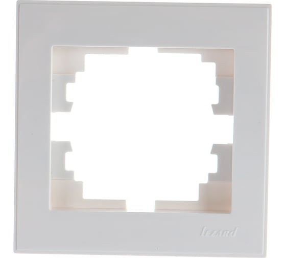 Изображение товара Горизонтальная рамка LEZARD RAIN б/ вст белая 703-0202-146