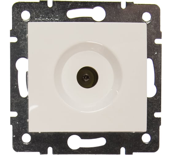 Изображение товара Телевизионная розетка LEZARD KARINA проходная белая 707-0288-129