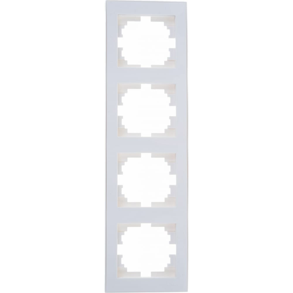 Четырехместная вертикальная рамка Lezard стеллаж перегородка парус 1160х2026х356 белый