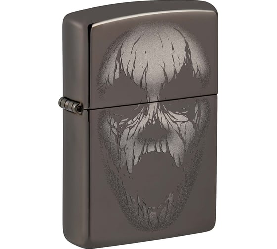 Изображение товара Зажигалка Zippo Screaming Monster с покрытием Black Ice, латунь/сталь, черная, 38x13x57 мм 49799