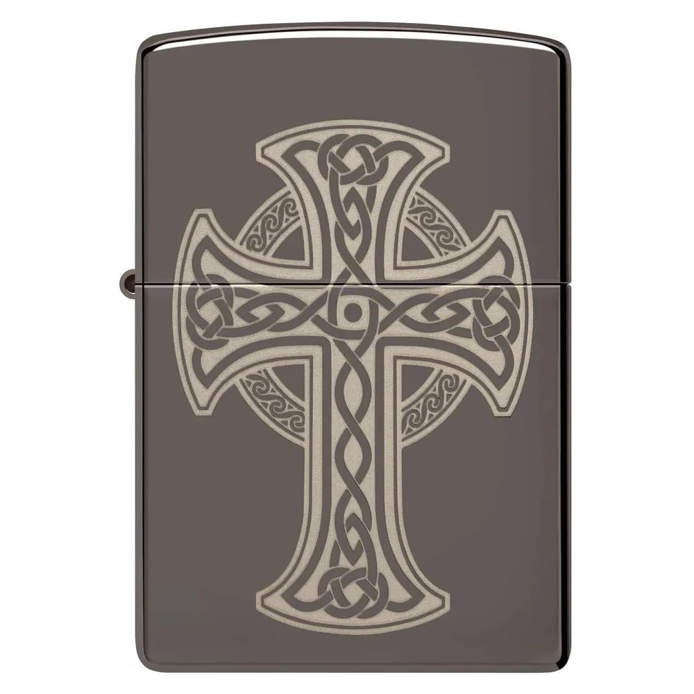 Изображение товара Зажигалка Zippo Celtic Cross Black Ice для сигарет