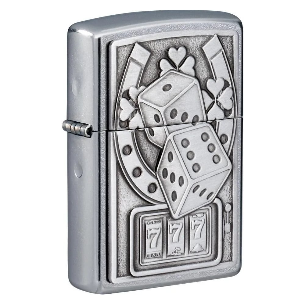 Изображение товара Зажигалка Zippo Lucky 7 Street Chrome латунь сталь серебристая