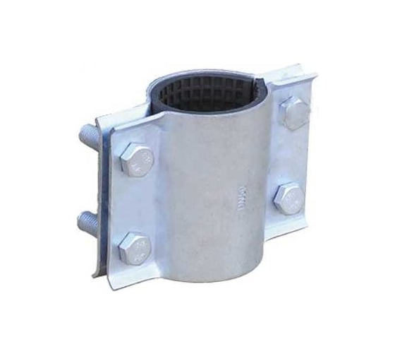 Изображение товара Ремонтный хомут АТКА оцинкованный, 2-составной, ду150, l=145 мм, 4 болта 1001010111