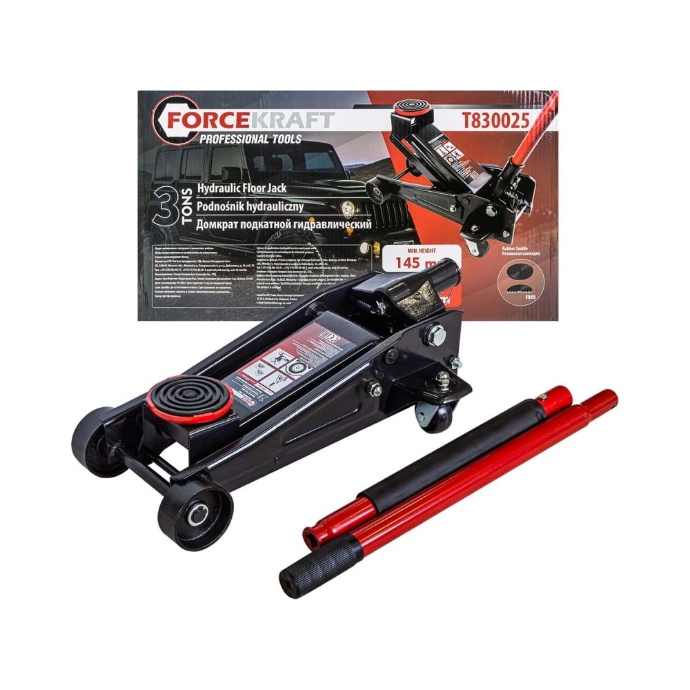 Изображение товара Подкатной гидравлический домкрат Forcekraft 3 т FK-T830025