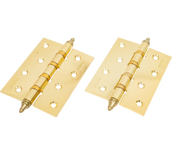 Изображение товара Универсальная петля SCHLOSS 21024 4вв, с колпачком, золото 100x75x2.5 мм, 2 шт., 10/40 тов-139727