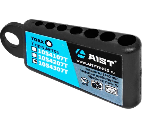 Изображение товара Держатель для шестигранных ключей TORX TAMPER AIST 7пр. K105107TT 00-00017270